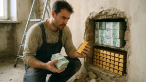 en renovant sa maison il tombe sur 2 millions en liquide et 50 lingots dor il fait le choix de prevenir la police (1)