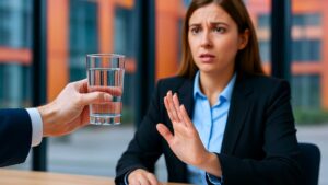 le test du verre deau en entretien comment reagir pour faire bonne impression