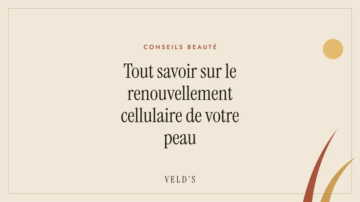 Tout savoir sur le renouvellement cellulaire de votre peau