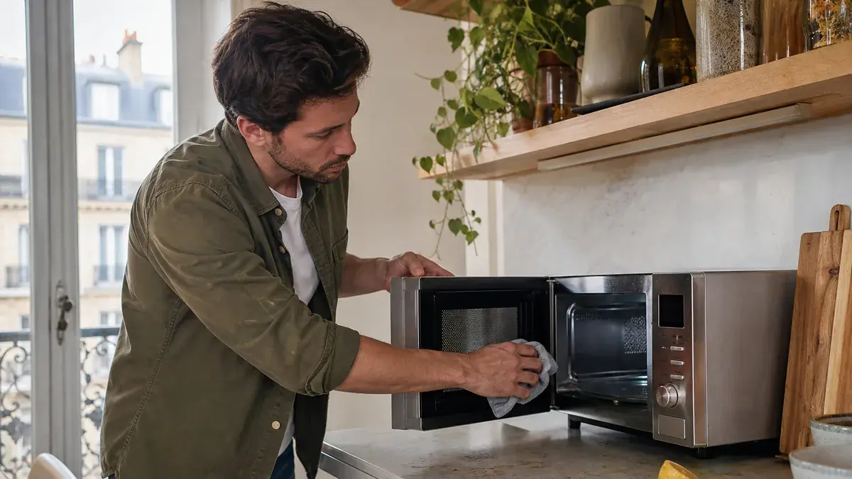 Comment nettoyer le micro-ondes : décoller les projections et éliminer les odeurs