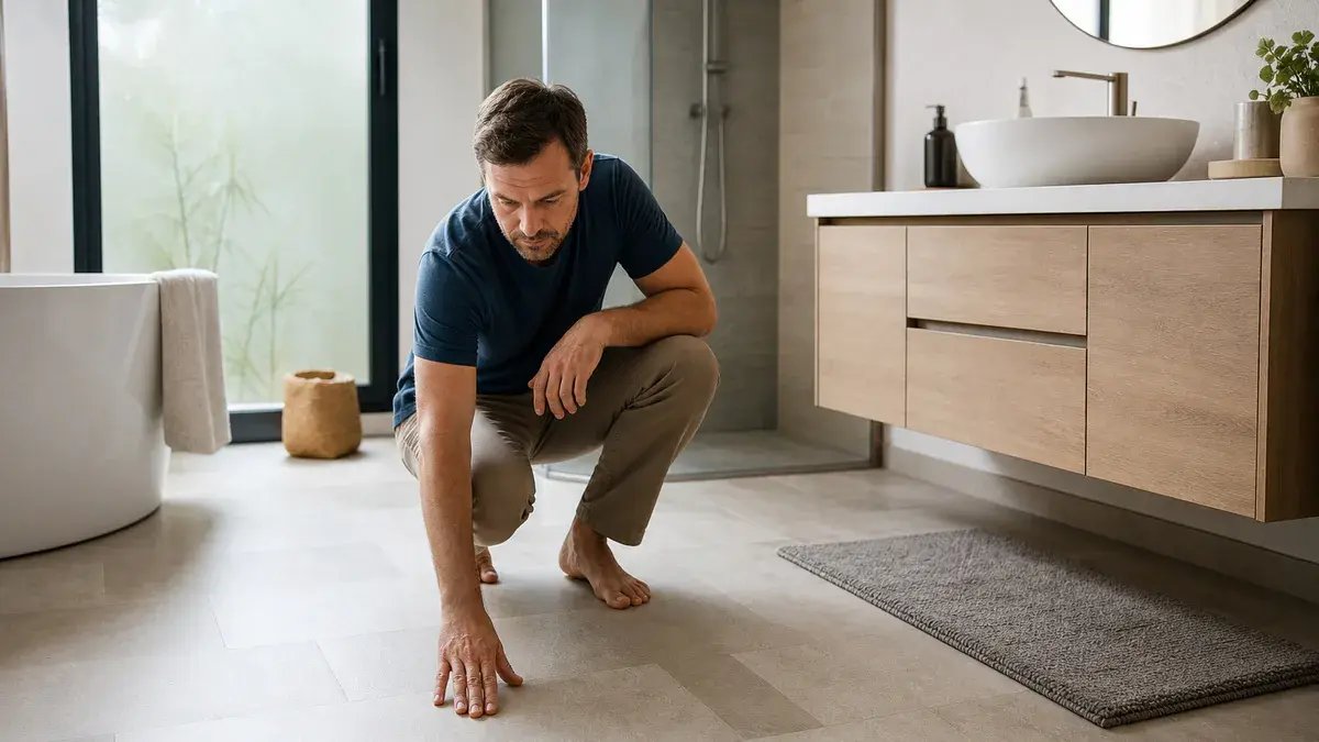 Dalles PVC pour salle de bain : prix, choix du revêtement et précautions de pose