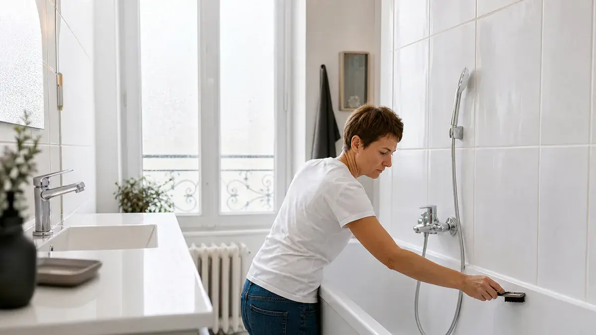 Nettoyer les joints de salle de bains : enlever les moisissures selon le type de joint