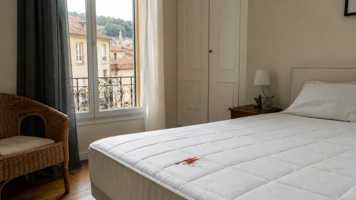 Tache de sang sur le matelas : comment l’enlever, fraîche ou déjà sèche ?