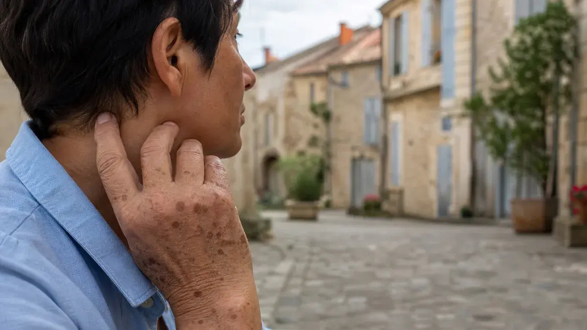 Taches marron sur la peau : photos, causes possibles et signes à faire examiner