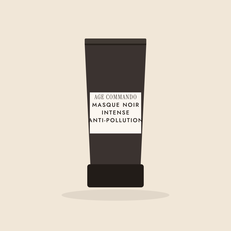 Illustration : Masque noir intense anti-pollution, gamme Age Commando